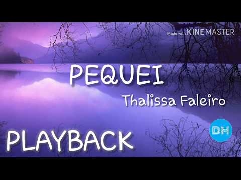 PEQUEI playback com letra | THALISSA FALEIRO