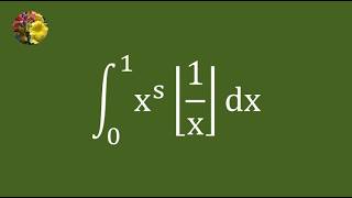 Deriving a Zeta Function Identity from a Floor Function Integral