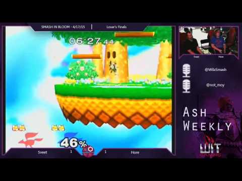 Melee Loser's Final Smash in Bloom - Sveet (Fox) vs Hore (Fox)