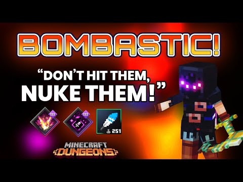 "BOMBASTIC" - Anchor Feather+Artifact Synergy NUKE-powered Build  | Minecraft Dungeons