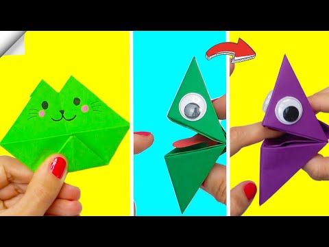6 DIY paper crafts Moving paper TOYS Easy paper crafts