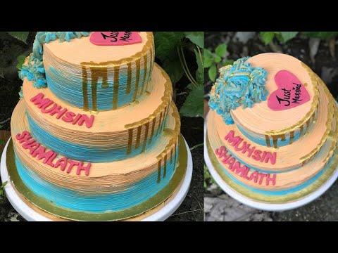 Three tier Wedding Cake/Three tier Cake video/Wedding Cake /Shahalabasheer