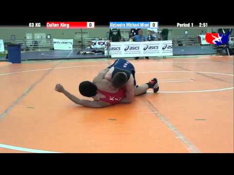 Cullen King vs. Alejandro Michael Mioni at 2013 ASICS University Nationals - GR