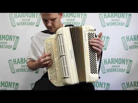 Vintage HOHNER ARTISTE IV, 4 Rows Button Accordion B Griff, made in Germany, Rare Original Akkordeon, New Straps, Rich and Powerful Sound, 2560 image 13