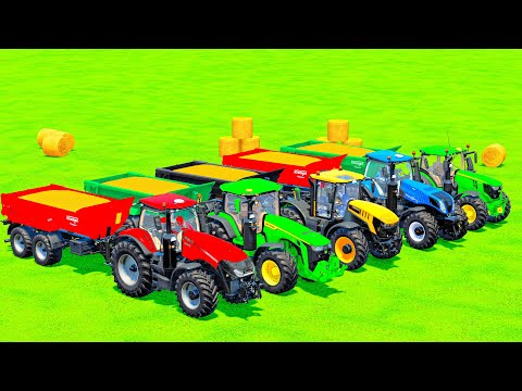 HARVESTING WHEAT, LOAD AND TRANSPORT WITH JOHN DEERE & MAN TRUCKS - Farming Simulator 22