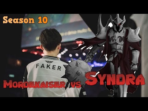 Faker - Mordekaiser vs Syndra Mid - Patch 10.1 LoL Season 10 KR Ranked | League of Legends Replays