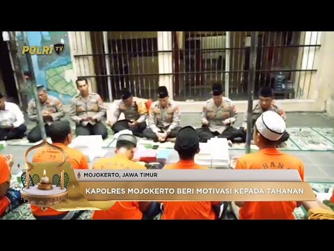 KAPOLRES MOJOKERTO KOTA BUKA PUASA BERSAMA TAHANAN