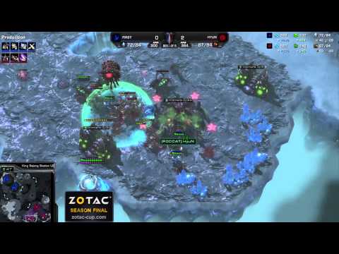 Hyun vs. First - Game 3 - ZOTAC Season Finals - StarCraft 2