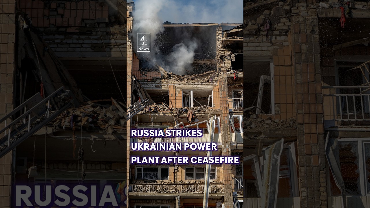 Video: Russia strikes Kharkiv CHP-5 power plant hours after Trump energy ceasefire claim