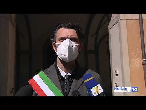 2021-03-18 PRATO - UN MINUTO DI SILENZIO PER LE VITTIME DEL CORONAVIRUS