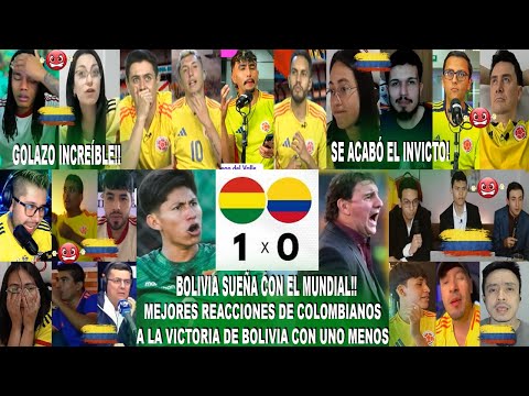 Colombia's best reactions to Bolivia's 1-0 defeat by Colombia with a superb third-party goal and ...