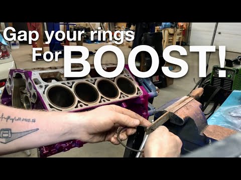 How to gap LS 4.8 5.3 6.0 piston rings for boost!
