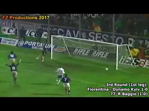 1989-1990 Uefa Cup: AC Fiorentina All Goals (Road to the Final)