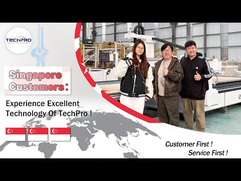 Welcome Singapore Customers to Inspect ATC CNC Router, Edge Banding and Side Drilling Machines