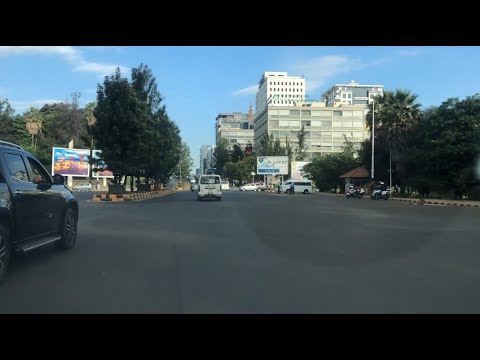 Driving in Addis Ababa, Ethiopia HD Cam|| From Ghion Hotel to Kazanchis, Radisson Blu Hotel