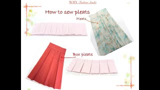 How to Make and Sew Pleats and Box Pleats | DIY Tutorial