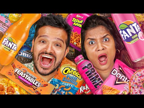 Shopping Only One Colour For 24 Hours | Pink VS Orange 🎀🧡