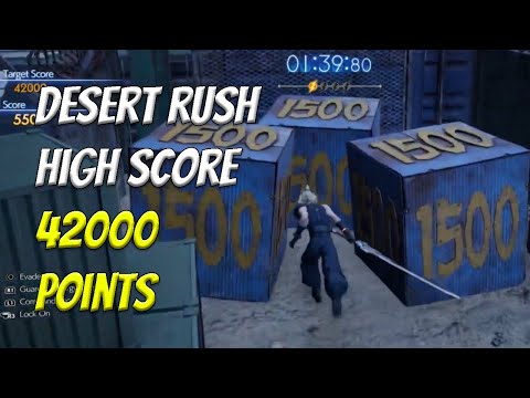 Desert Rush High Score Run (42000) - Tifa Dragon Claws Prize | Final Fantasy 7 Rebirth