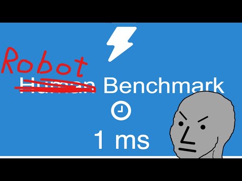 Part of a video titled Turns out, It's easy to cheat the Human Benchmark Test. (With Python)
