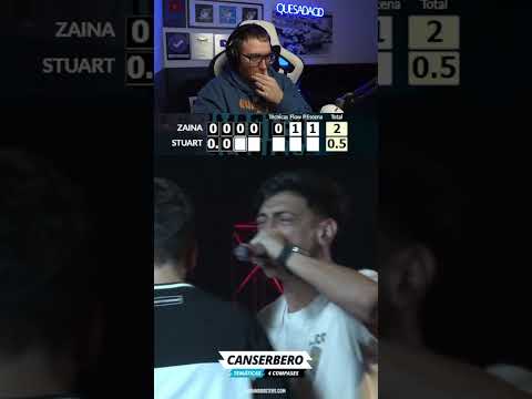 RODRIGO QUESADA POINTS THE RHYME OF CANCERBERO OF STUART VS ZAINA