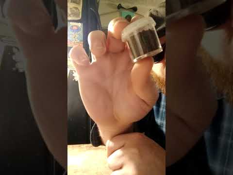 Some of my sand collection (including rare glowing sand)