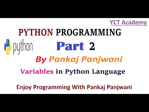 Python By Pankaj Panjwani 2 Variables