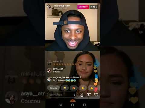 La copine de boris becker Rap en direct dans son live