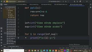 Mathematical Functions in Python Parabola PYTHON #EUCODEWEEK PYC2BACH High School IES Monterroso