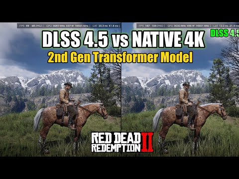 DLSS 4.5 VS Native 4K, Red Dead Redemption 2, Ultra Settings | RTX 5090