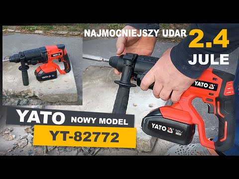 Перфоратор аккумуляторный YATO SDS+ 18В, 2.4 Дж, 24 мм, без аккум. Перфоратор аккумуляторный YATO SDS+ 18В, 2.4 Дж, 24 мм, без аккум.
