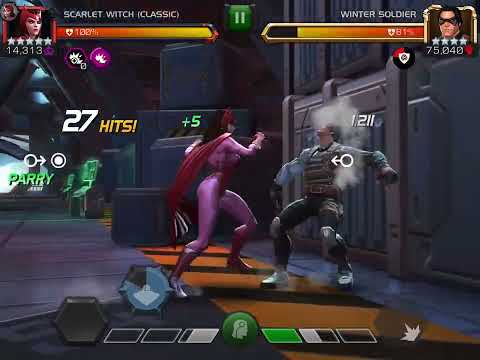 Ascension of 5* Scarlet Witch OG Classic = HUGE DAMAGE vs ROL Winter Soldier #mcoc #ascension