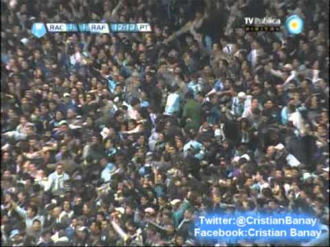Racing 1 Atletico Rafaela 1 (Relato Leo Gabes) Torneo Inicial 2012 Los goles
