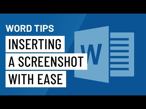 Word Quick Tip Inserting a Screenshot with Ease