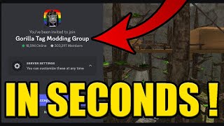 HOW to JOIN GORILLA TAG MODDING DISCORD SERVER ✅PC & MOBILE✅