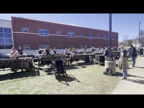 George Mason University Indoor Drumline 2023 Front Ensemble In The Lot at WGI Richmond