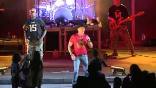 Ryan Weaver performs his song Burn with the West Point Military Academy's Benny Havens Band