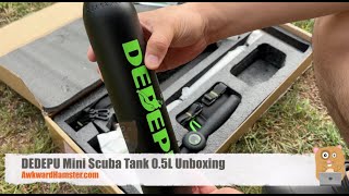 DEDEPU Mini Scuba Tank 0.5L Unboxing