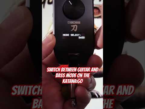 Switching between Guitar/Bass Mode on Boss katana:go #katanago #bosskatana