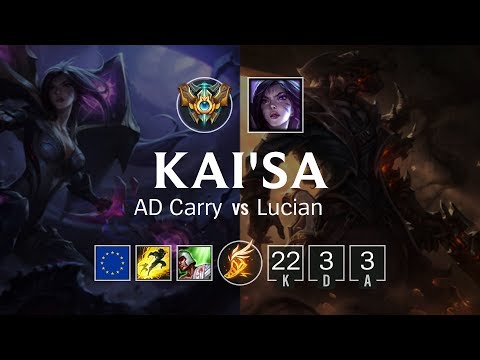 Kai'Sa ADC vs Lucian - EUW Challenger Patch 8.24