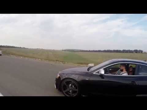 AUDI S5 4.2 supercharged  530 bhp vs Mercedes SLK 55 AMG