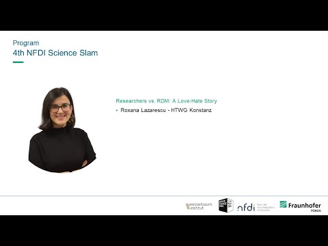 NFDI Science Slam 2025: Researchers vs. RDM: A Love-Hate Story