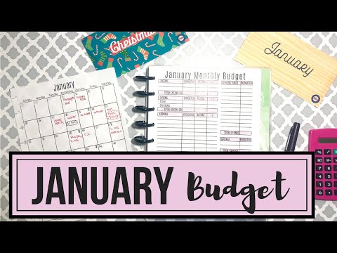 JANUARY 2020 Monthly Budget DAVE RAMSEY STYLE | Naturally Lizzie