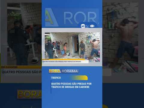 Quatro pessoas foram presas por suspeita de tráfico de drogas no município de Caroebe.