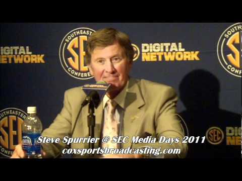 0 Coach Steve Spurrier At The 2011 SEC Media Days