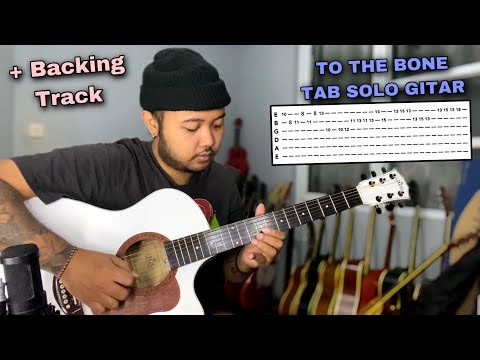 Tutorial Melodi Gitar To The Bone - Pamungkas | Tab + Backing Track Guitar Solo