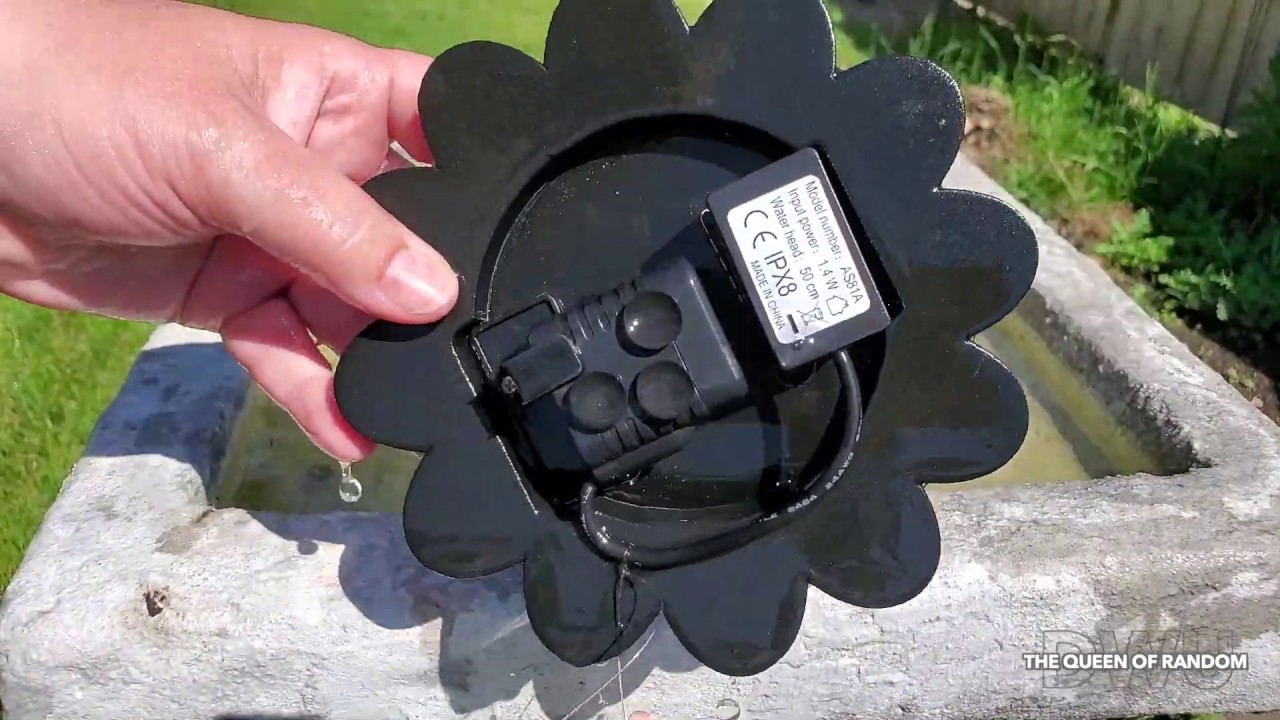 QUICK TIP for SOLAR POWERED WATER FOUNTAIN HOW TO FILTER WITH NO FILTER