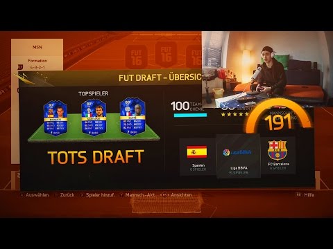 FIFA 16 - 191 RATED TOTS FUT DRAFT XXL BEST OF CHALLENGE !!!