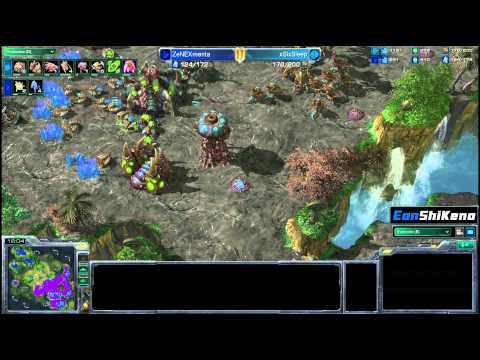 ZeNEXmentalist vs xSixSleep PvZ G3 Zotac - Starcraft 2 EonShiKeno