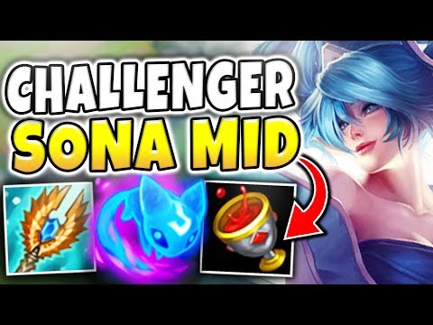 A 16 YEAR OLD GIRL GETS CHALLENGER ABUSING SONA MID? HOW IS THIS EVEN POSSIBLE?! - League of Legends