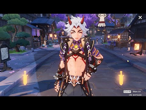 C3 Arataki Itto + R5 Serpent Spine VS All Open World Bosses